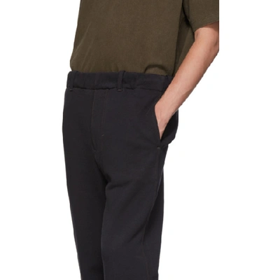 Shop Lemaire Black Jersey Chino Lounge Pants In 999 Black