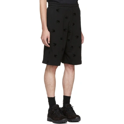 Shop Mcq By Alexander Mcqueen Mcq Alexander Mcqueen Black Mini Swallow Dart Shorts In 1000-black