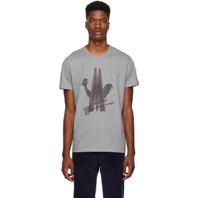 Shop Moncler Grey Maglia T-shirt In 123-987.gry