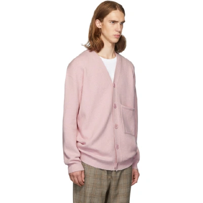 Shop Tibi Ssense Exclusive Pink Cashmere Oversized Cardigan In Pink Lemona