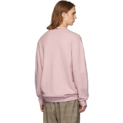 Shop Tibi Ssense Exclusive Pink Cashmere Oversized Cardigan In Pink Lemona