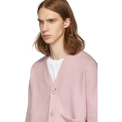 Shop Tibi Ssense Exclusive Pink Cashmere Oversized Cardigan In Pink Lemona