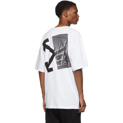 Shop Off-white White And Black Splitted Arrows Over T-shirt In Wht Blk