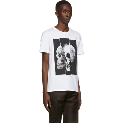 Shop Alexander Mcqueen White Skull Punk T-shirt In 0900 Whtblk