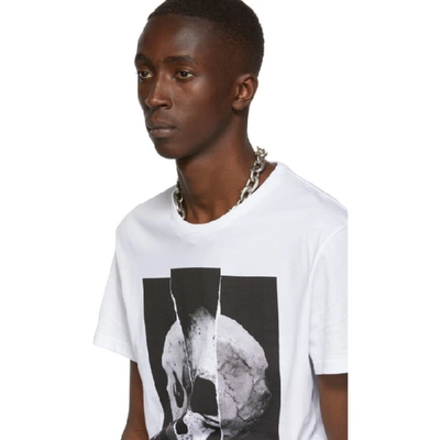 Shop Alexander Mcqueen White Skull Punk T-shirt In 0900 Whtblk