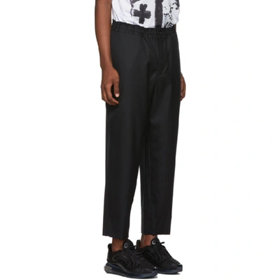 Shop Comme Des Garçons Homme Deux Comme Des Garcons Homme Plus Black Check Trousers In 1 Black