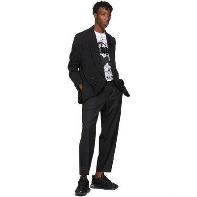 Shop Comme Des Garçons Homme Deux Comme Des Garcons Homme Plus Black Check Trousers In 1 Black