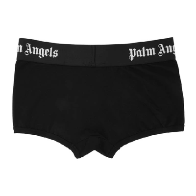 Shop Palm Angels Black Iconic Trunk Boxers In 1010 Blkblk