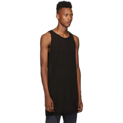 Shop Rick Owens Drkshdw Black Basic Tank In 09 Blk