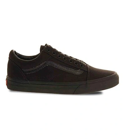 Shop Vans Men's Black Black Old Skool Trainers