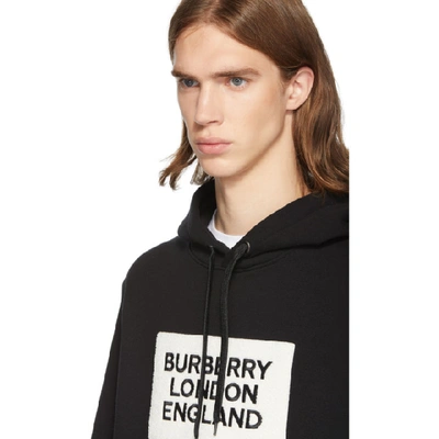 Shop Burberry Black Farley Hoodie