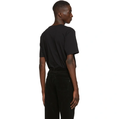 Shop Saint Laurent Black Radio T-shirt In 1095 Blknat