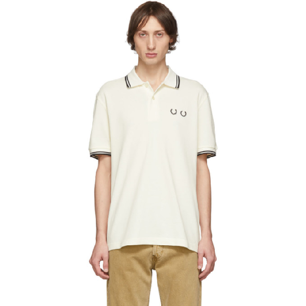 Comme Des Garcons Homme Deux Comme Des Garcons Homme Deux White Fred Perry Edition Pique Polo In 4 White Modesens