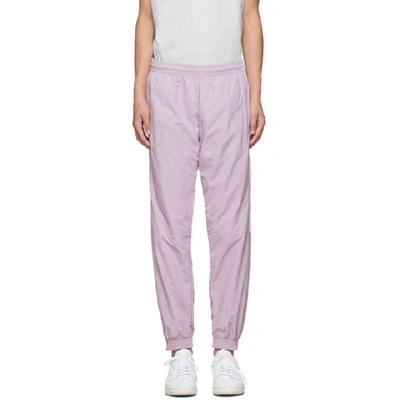 Shop Adidas Originals Purple Lock Up Lounge Pants In Softvision