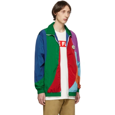 Shop Gucci Multicolor Oversized Waterproof Jacket In 3134 Multi