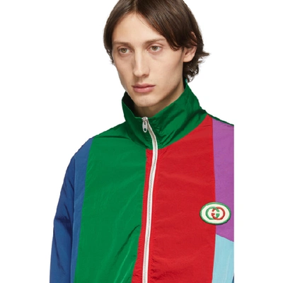 Shop Gucci Multicolor Oversized Waterproof Jacket In 3134 Multi
