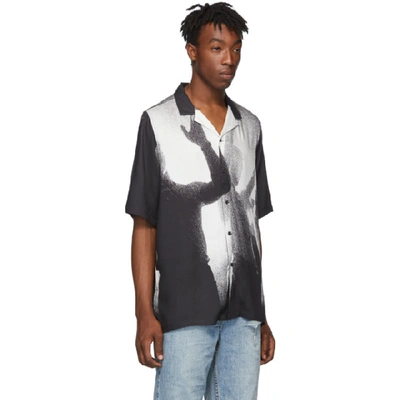 Shop Ksubi Black And White Dancers Resort Short Sleeve Shirt In 6 Black As