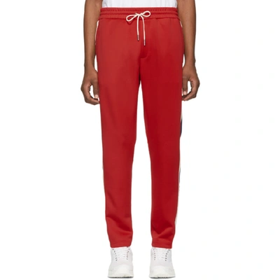 Shop Aimé Leon Dore Aime Leon Dore Red Logo Track Lounge Pants In Mineral Red