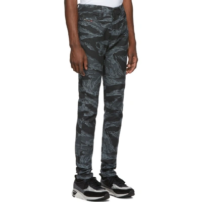 Shop Diesel Black And Grey D-amny-sp1 Jeans In E4916 Camou