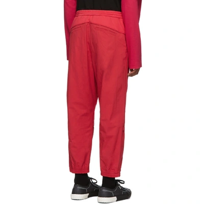 Shop Juunj Juun.j Red Plain Lounge Pants In 6 Red