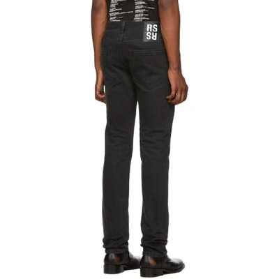 Shop Raf Simons Black Slim-fit Jeans