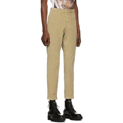 Shop Dsquared2 Beige Hockney Fit Trousers In 800 Stone