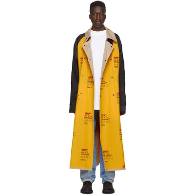 Shop Off-white Yellow Industrial Trench Coat In 6000 Ylwno