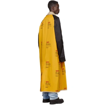 Shop Off-white Yellow Industrial Trench Coat In 6000 Ylwno