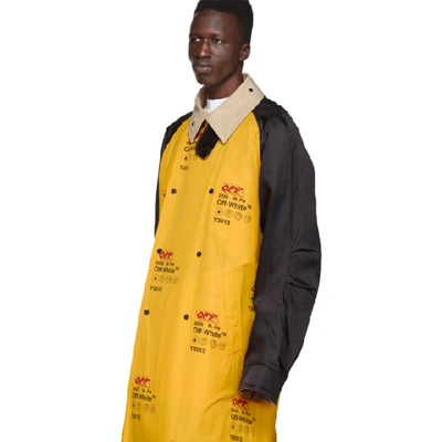 Shop Off-white Yellow Industrial Trench Coat In 6000 Ylwno