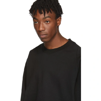 Shop D.gnak By Kang.d Black Layered Sweatshirt In Bk Black