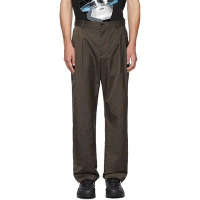 Shop Valentino Brown Undercover Edition Pocket Trousers In E04 Camel