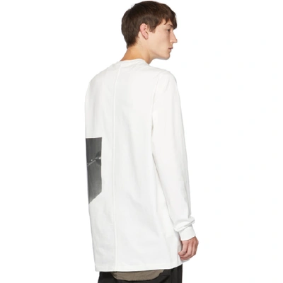 Shop Rick Owens White Jumbo Long Sleeve T-shirt In 11 Milk