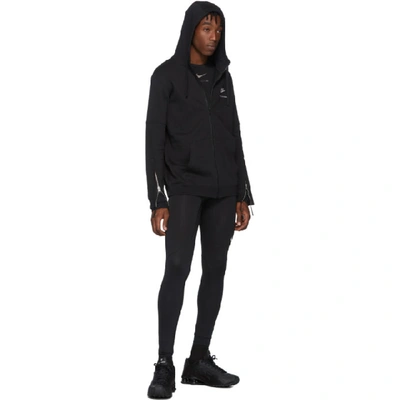 Shop Alyx 1017  9sm Black Nike Edition Zip Hoodie In Blk0001