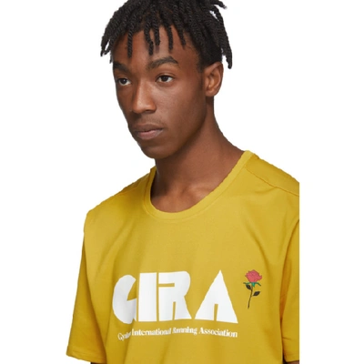 Shop Nike Yellow & Grey Gyakusou Dri-fit T-shirt
