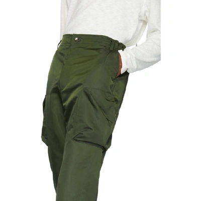 Shop D.gnak By Kang.d Khaki Dimensional Out Pocket Cargo Pants In Kh Khaki