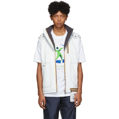 Shop Afterhomework White Claude Multipocket Vest