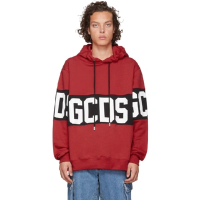 Gcds Band Logo Print Pullover Hoodie