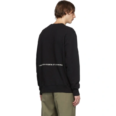 Shop Ambush Black Logo Crewneck Sweatshirt