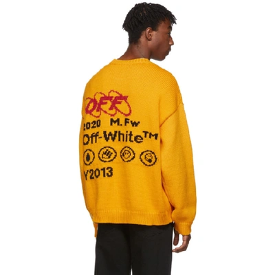 Shop Off-white Yellow And Black Industrial Y013 Sweater