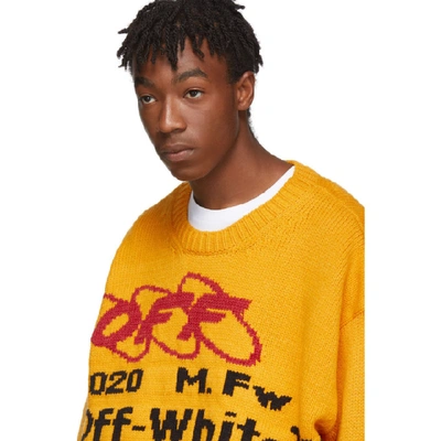 Shop Off-white Yellow And Black Industrial Y013 Sweater