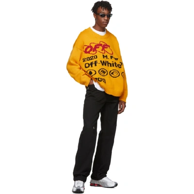 Shop Off-white Yellow And Black Industrial Y013 Sweater