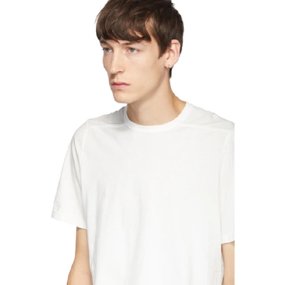 Shop Rick Owens White Lighting Bolt T-shirt In 1109 Milk