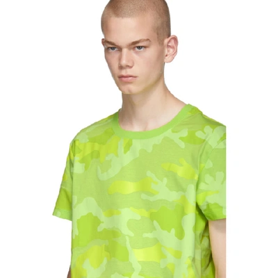 Shop Valentino Yellow Camo Fluo T-shirt In Iumcamou G