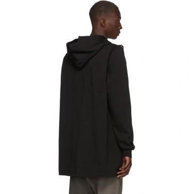 Shop Rick Owens Black Hardware Hoodie In 09 Black