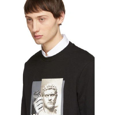 Shop Neil Barrett Black Iclaudius Sweatshirt In 1414 Black