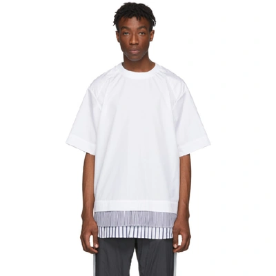 Shop Juunj Juun.j White Shirting T-shirt In 1 White