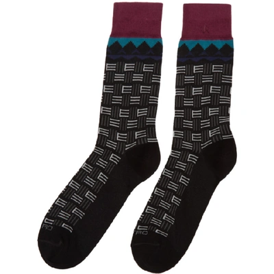Shop Etro Black Short Socks In 0001 Black