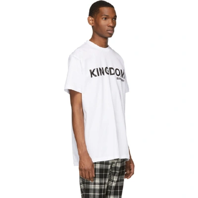 Shop Burberry White Kingdom T-shirt