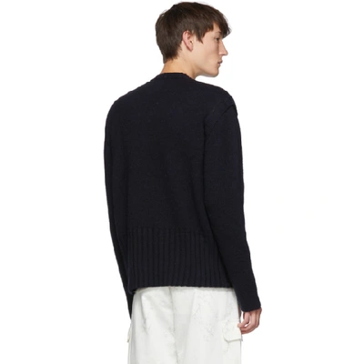 Shop Jacquemus Navy La Maille Romarin Sweater In 1965539a Na