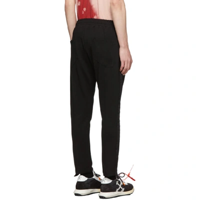 Shop Rhude Black Traxedo Trousers